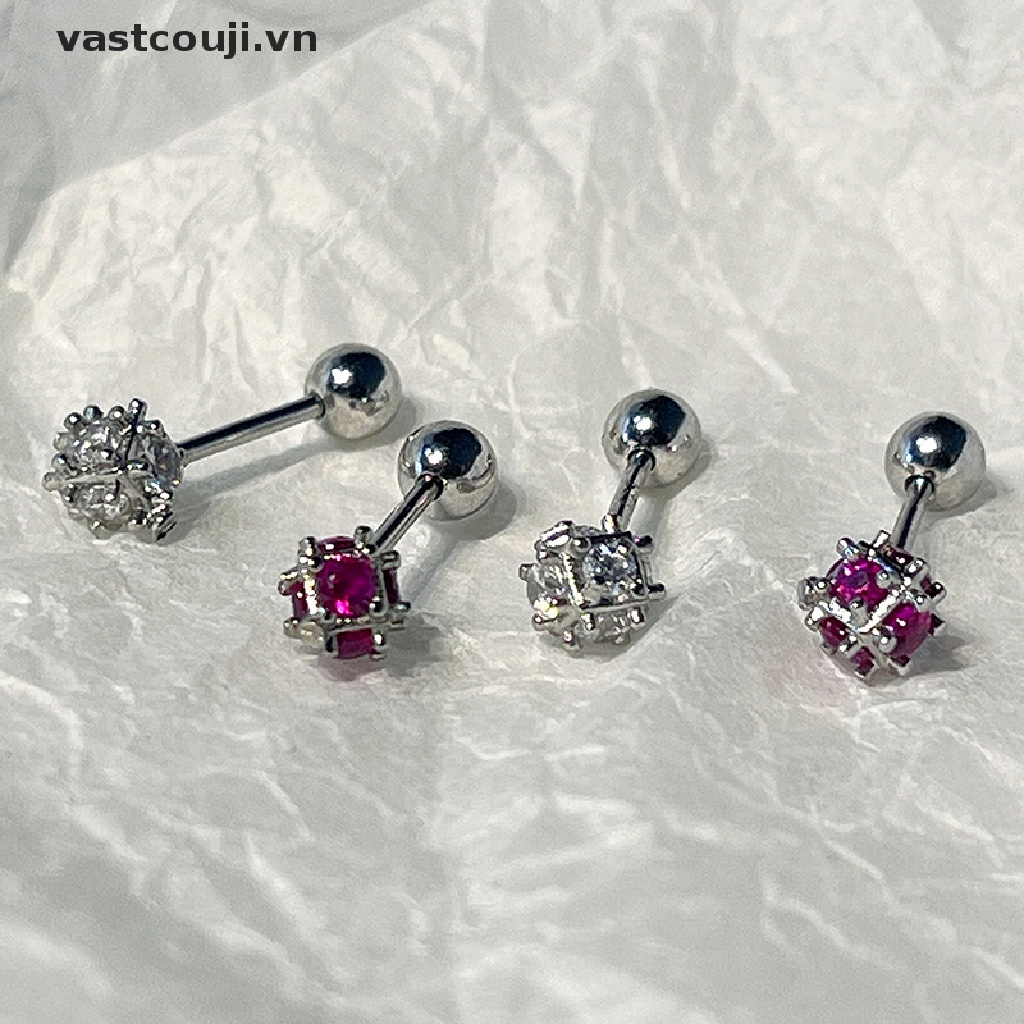 1 Đôi Khuyên Tai Nữ Đính Đá Thời Trang