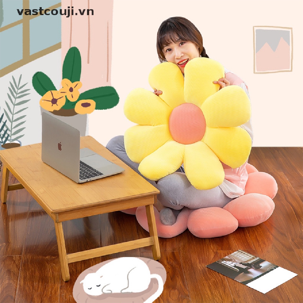 Gối Đệm Ngồi Thư Giãn Hình Hoa Cúc Hoạt Hình Dễ Thương