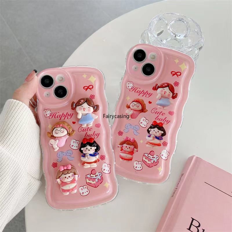 Ốp Điện Thoại Mềm Chống Sốc Hình Cô Gái 3D Cho iPhone 14 11 12 13 Pro Max X XS XR 7 8 Plus SE