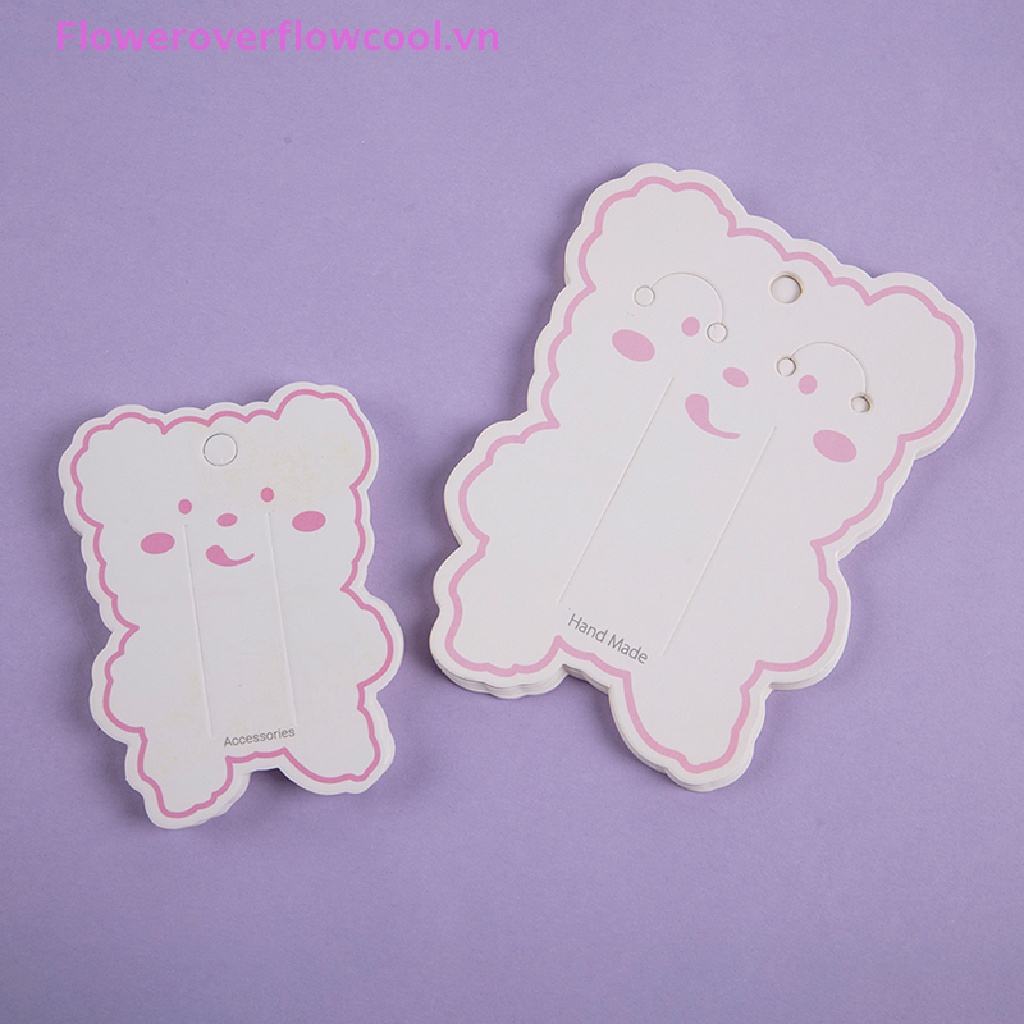 Set 50 Kẹp Tóc Hình Gấu Hoạt Hình DIY Dành Cho Trẻ Em