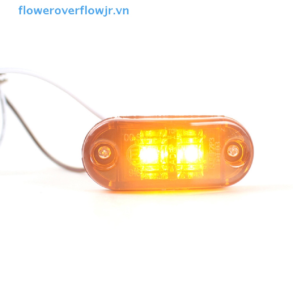 1 Đèn LED Cảnh Báo 10V 30V Ánh Sáng Trắng / Vàng / Đỏ Dành Cho Xe Hơi / Xe Tải