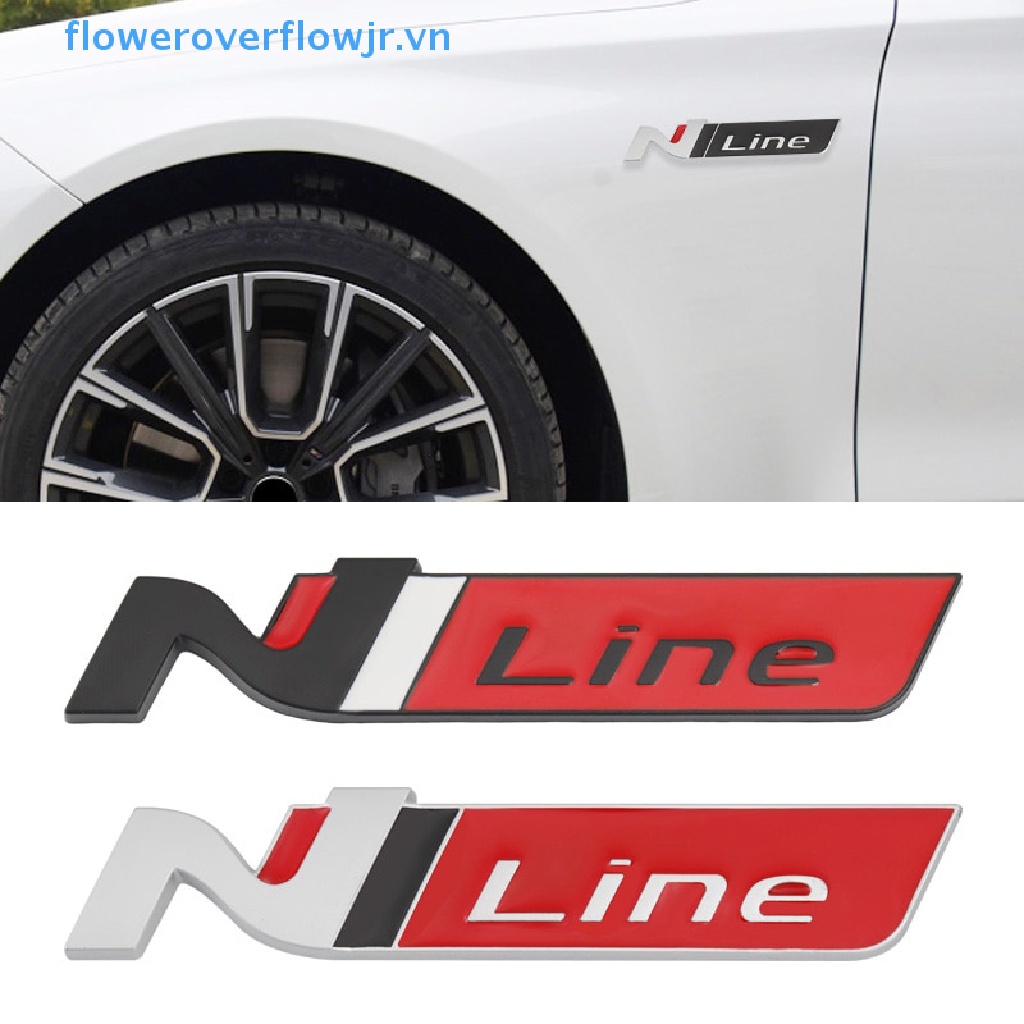 Huy Hiệu Kim Loại 3D Trang Trí Thân Xe Hơi Hyundai N LINE i30 i20