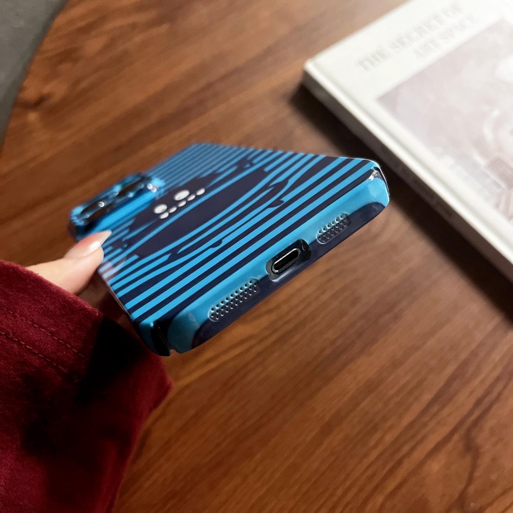 Ốp Điện Thoại PC Cứng Chống Rơi Họa Tiết Kẻ Sọc Cho iphone 14 13 12 11 Pro MAX XR X / XS MAX 7 / 8 Plus