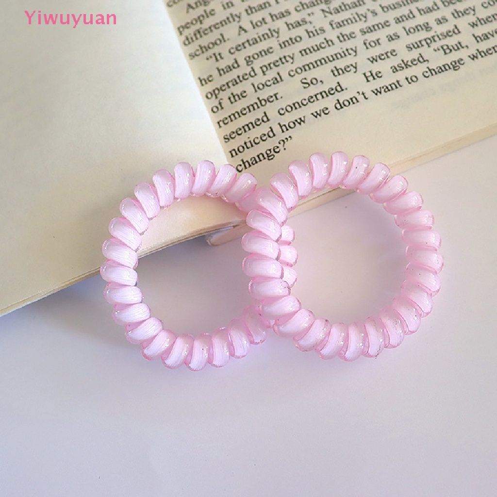 < Yiwuyuan > Dây Buộc Tóc Đuôi Ngựa Dạng Thạch Trong Suốt Phong Cách Hàn Quốc Cho Nữ