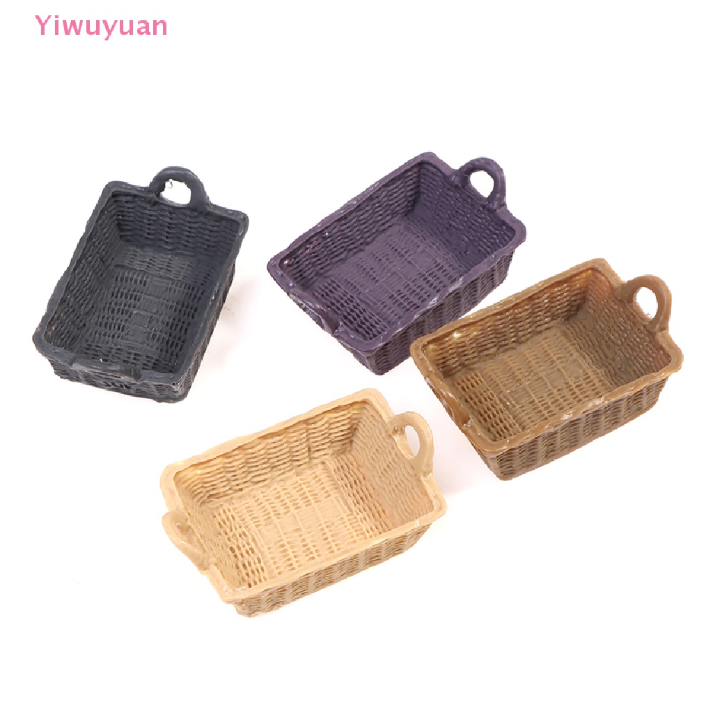 Giỏ Đựng Thức Ăn Mini Dễ Thương Cho Nhà Búp Bê Tỷ Lệ 1 / 12 Mới