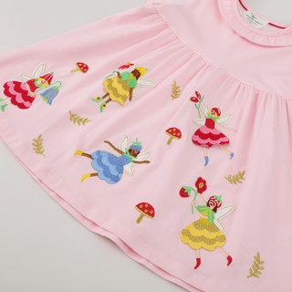 Váy jumping metter hồng cổ peter pan cho bé gái 1-5 tuổi