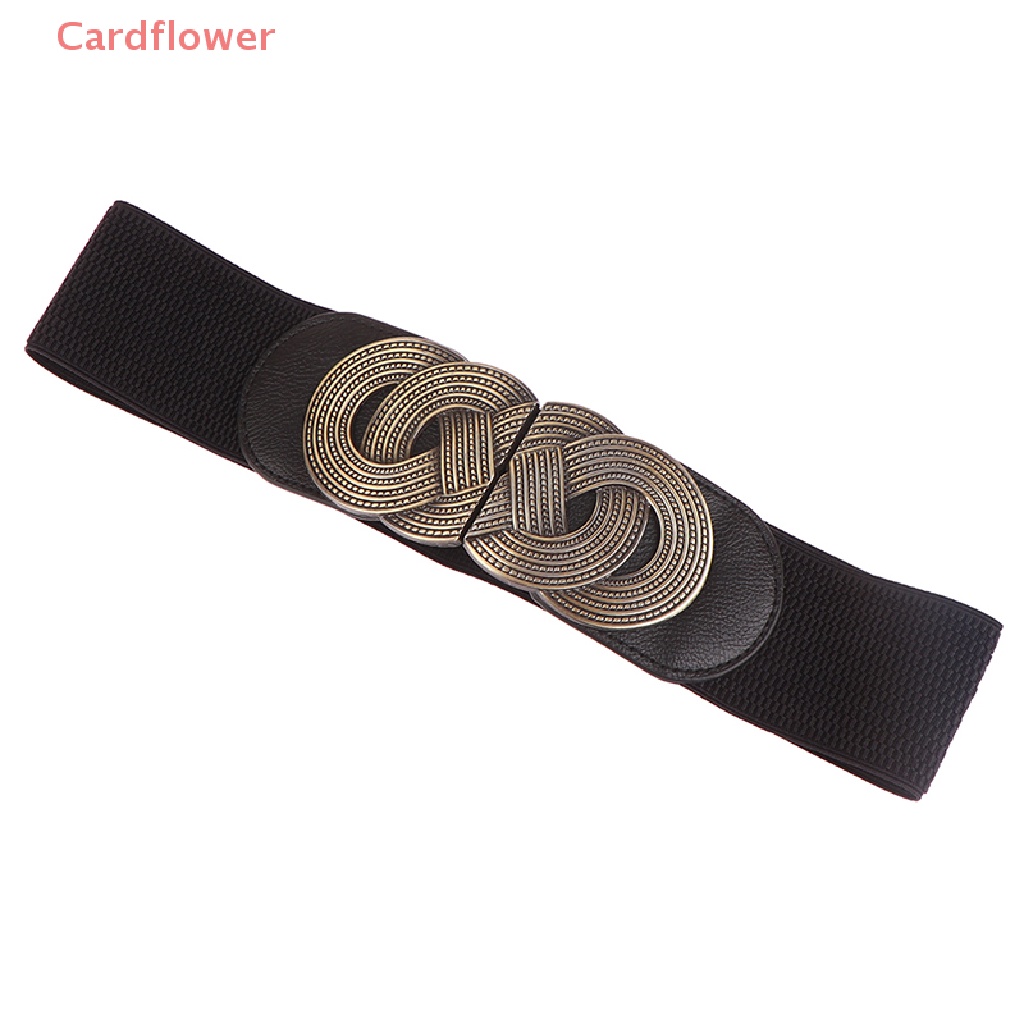 Thắt Lưng Co Giãn Khóa Kim Loại Kiểu Vintage Thanh Lịch Cho Nữ Mới