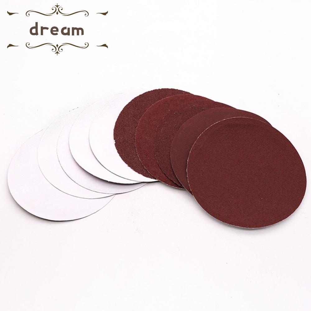 【DREAMLIFE】Sandpaper Polishing Round 125mm 20Pcs 40-2000Grit 5Inch Alumina Flocking