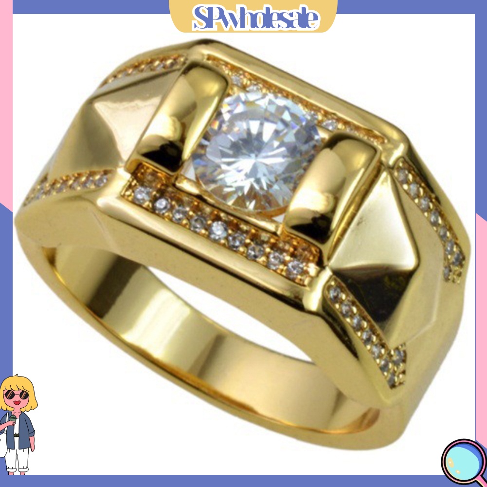 <SPwholesale> Nhẫn Đính Hôn Đính Đá Thời Trang Dành Cho Nam Và Nữ