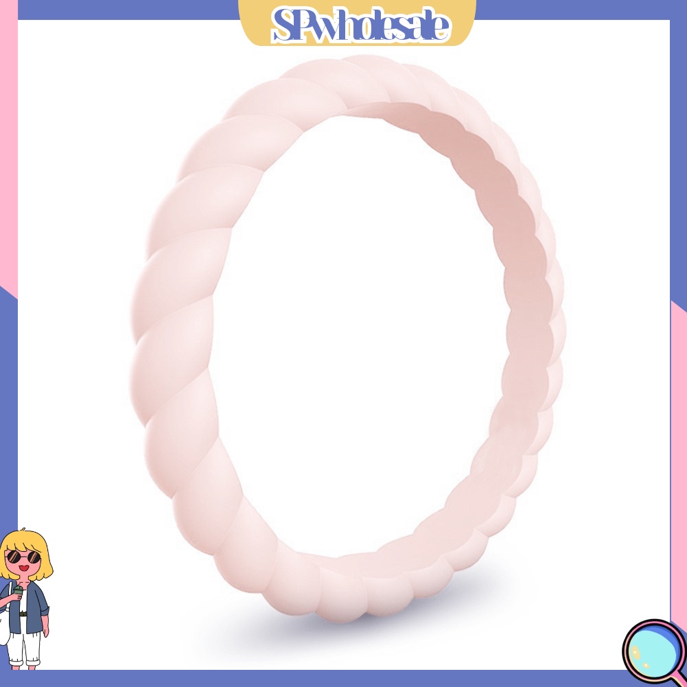 &lt;SPwholesale&gt; 1 Chiếc Nhẫn Silicone Dẻo Thời Trang Unisex