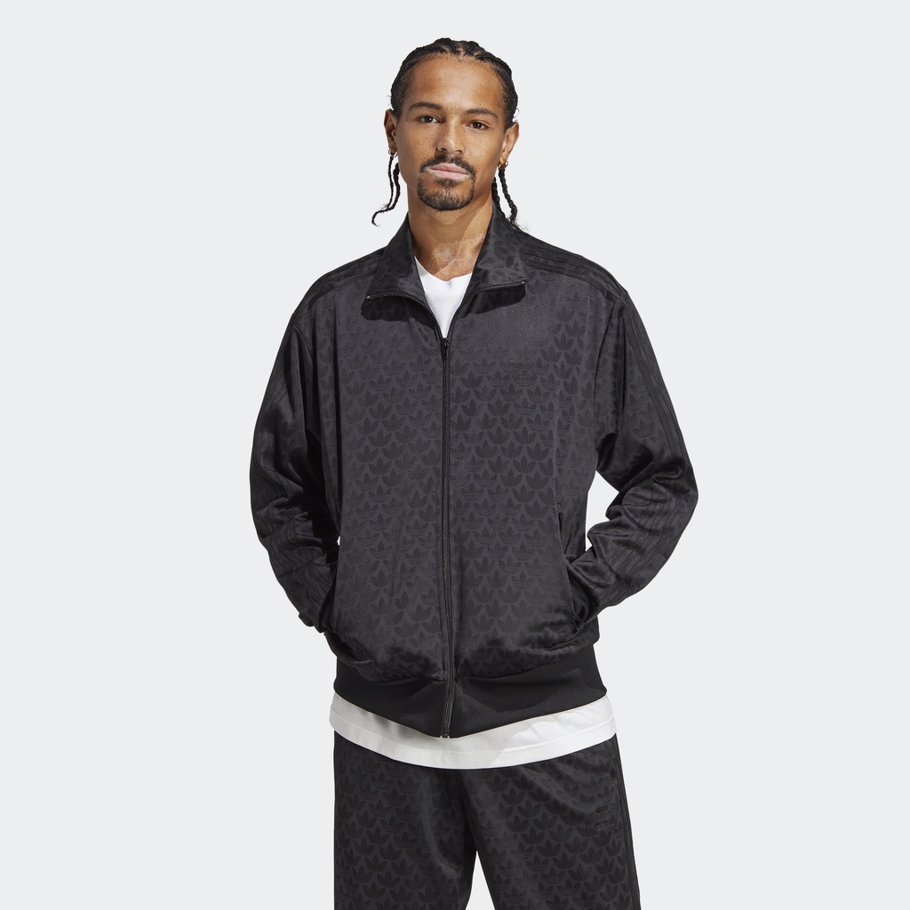 Adidas Phong cách sống Áo Track Jacket Monogram Graphic Nam Đen HZ4155