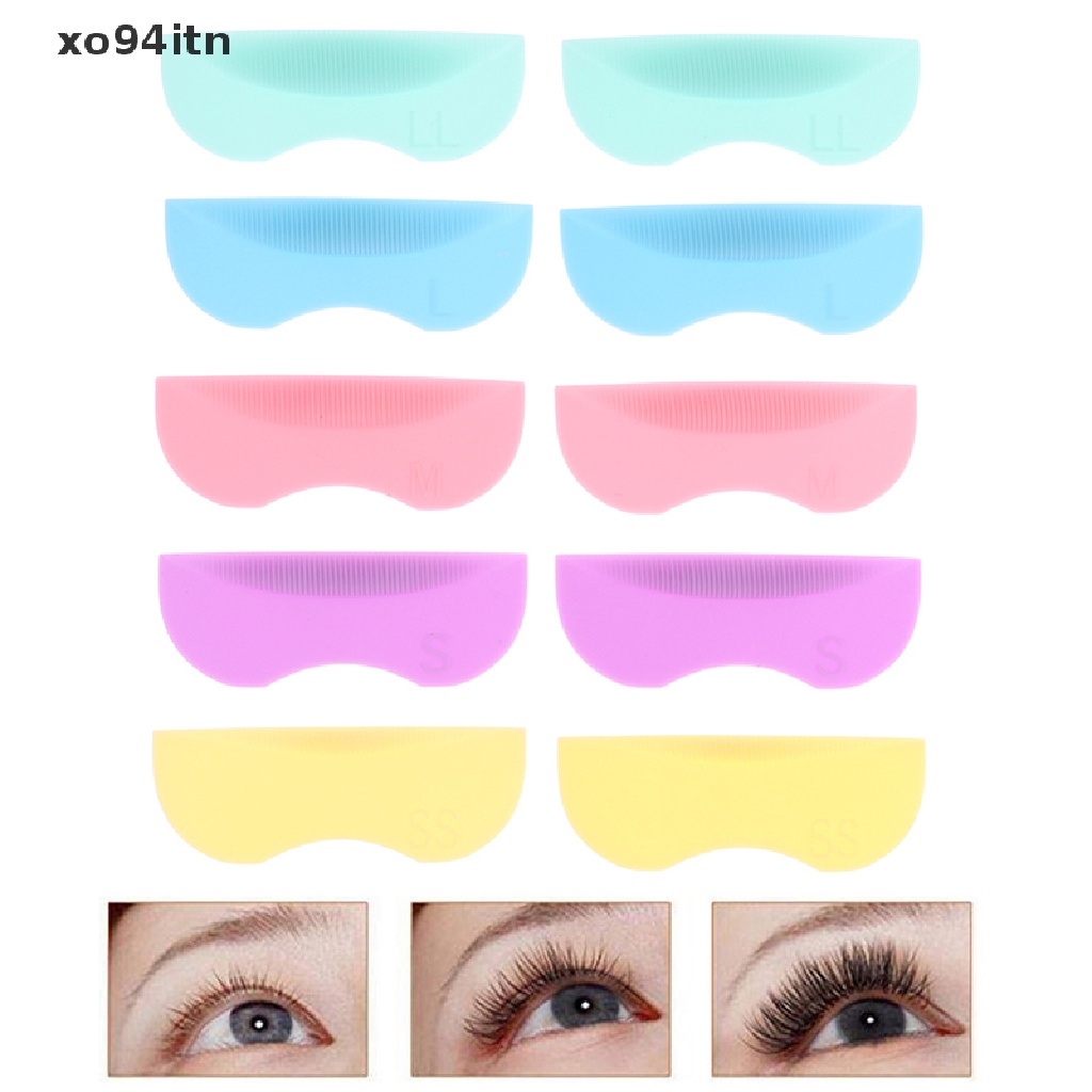 Set 8 Cặp Đệm Silicone Hỗ Trợ Uốn Mi Tiện Lợi