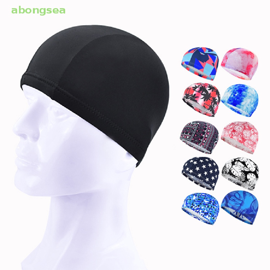 Mũ Bơi Trùm Đầu Bằng Nylon Co Giãn Siêu Mỏng Free Size Cho Nam Và Nữ