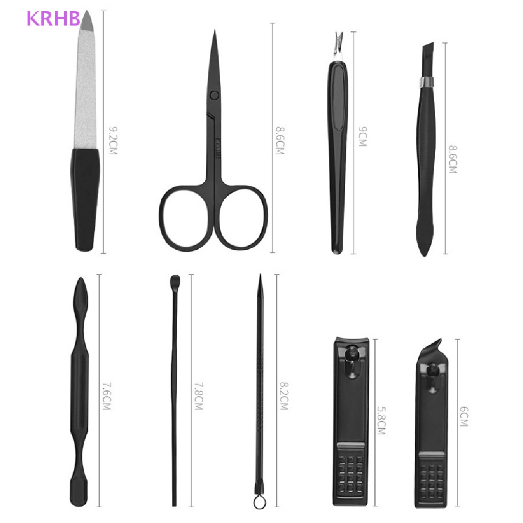 Bộ 7 / 9 Dụng Cụ Làm Móng Bằng Thép Không Gỉ Mới