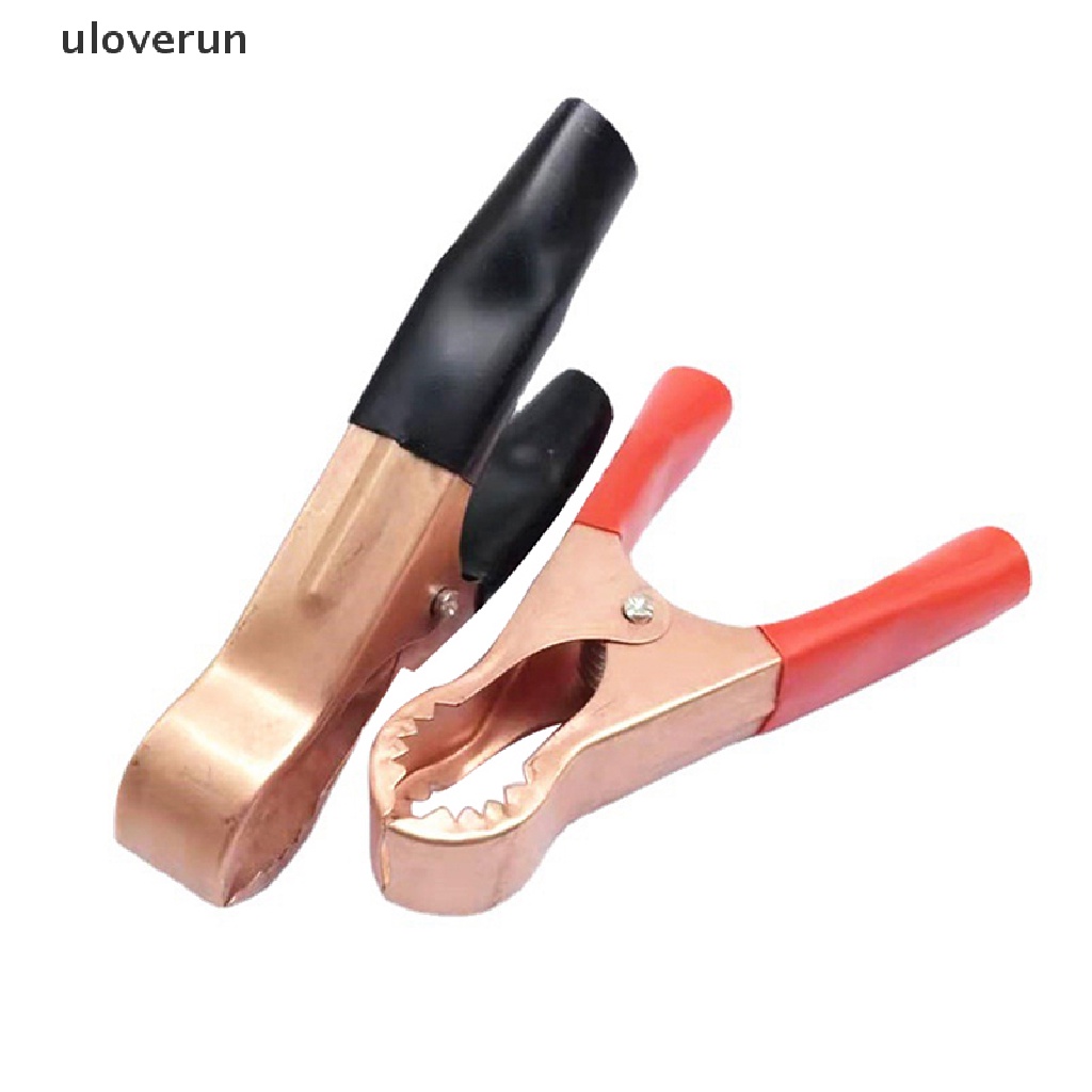 Set 2 Kẹp Cá Sấu Thử Điện 30A Màu Đỏ + Đen Chuyên Dụng