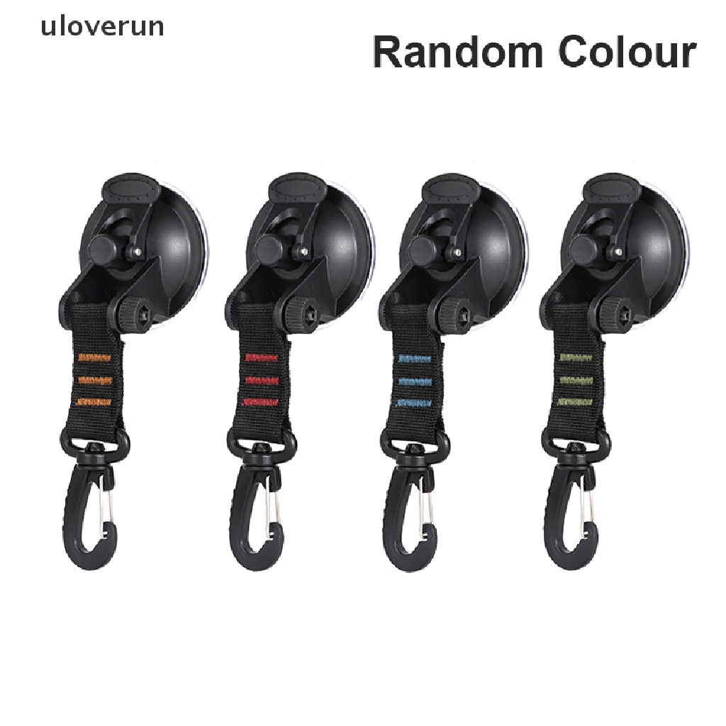 Uloverun Set 4 Móc Hít Treo Đồ Dùng Cắm Trại Ngoài Trời Tiện Dụng