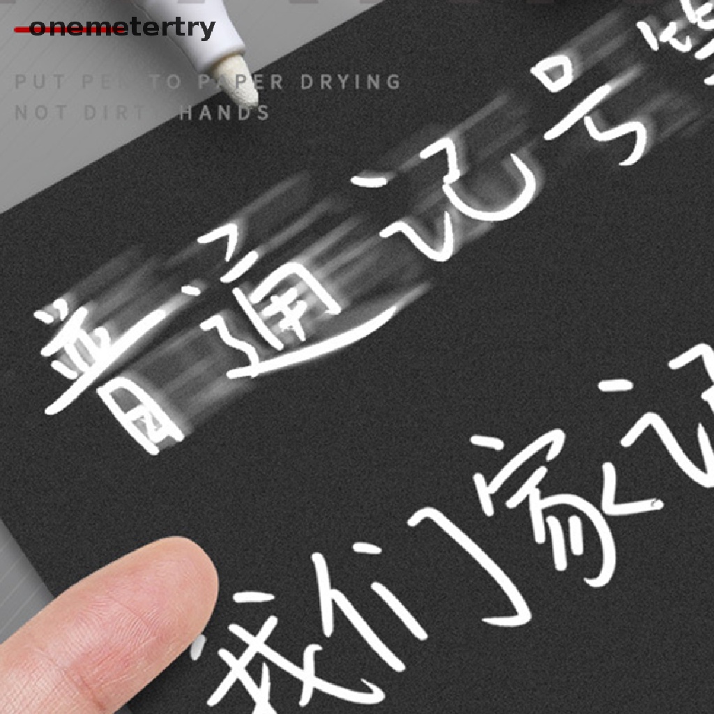 Bút Lông Đánh Dấu Chống Thấm Nước Màu Trắng 0.7 / 1.0 / 2.5mm