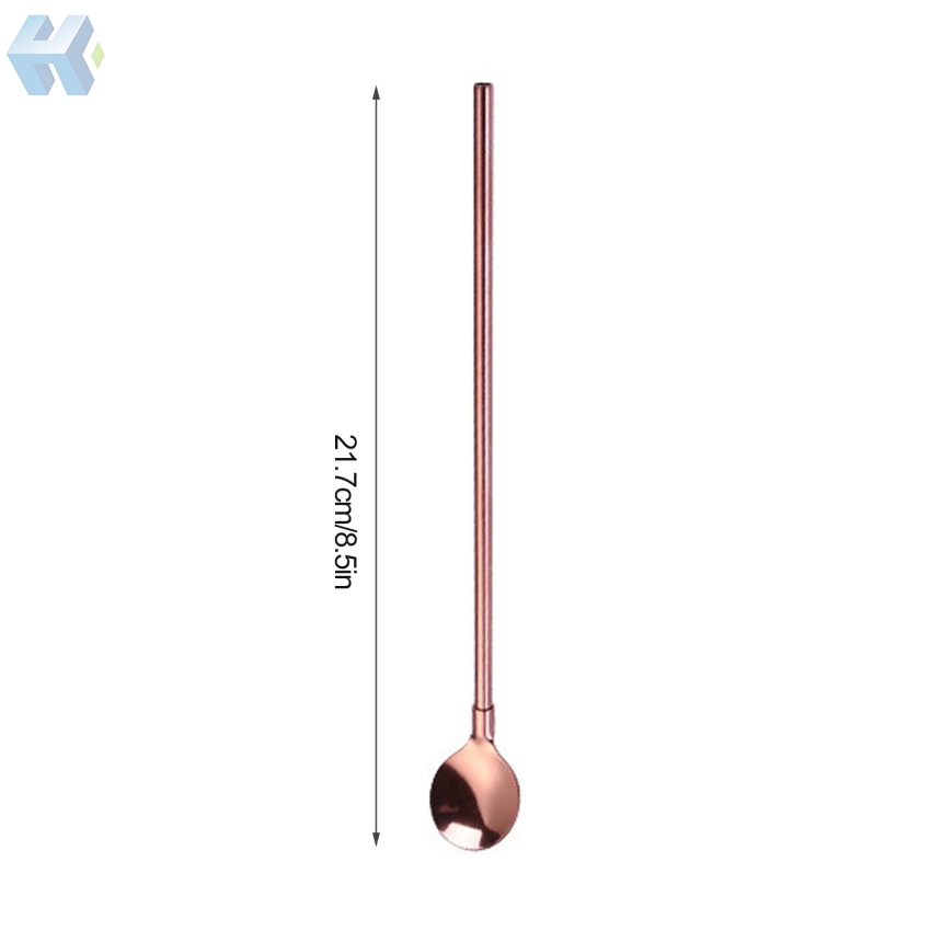 Bộ Ống Hút Và Muỗng Bằng Thép Không Gỉ Có Thể Tái Sử Dụng Nhiều Lần