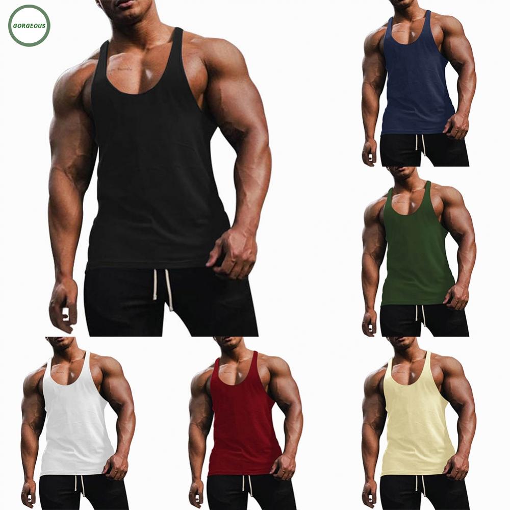 GORGEOUS~Adults Male Mens Tank Tops Crew Neck Fashion Fitness M-2XL Mens Muscle