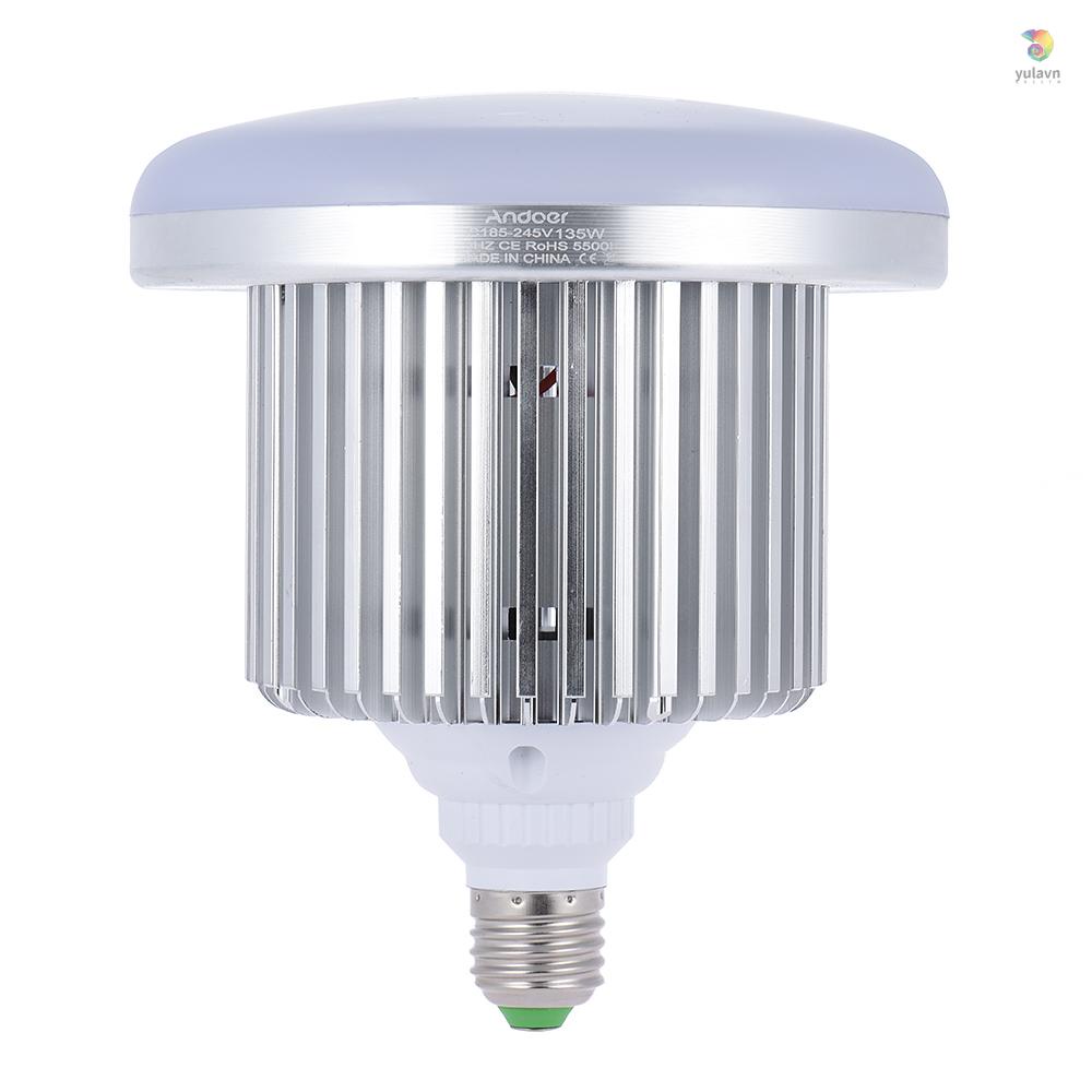 ANDOER Bóng Đèn LED Chụp Ảnh 135W 132 Hạt 5500K E27