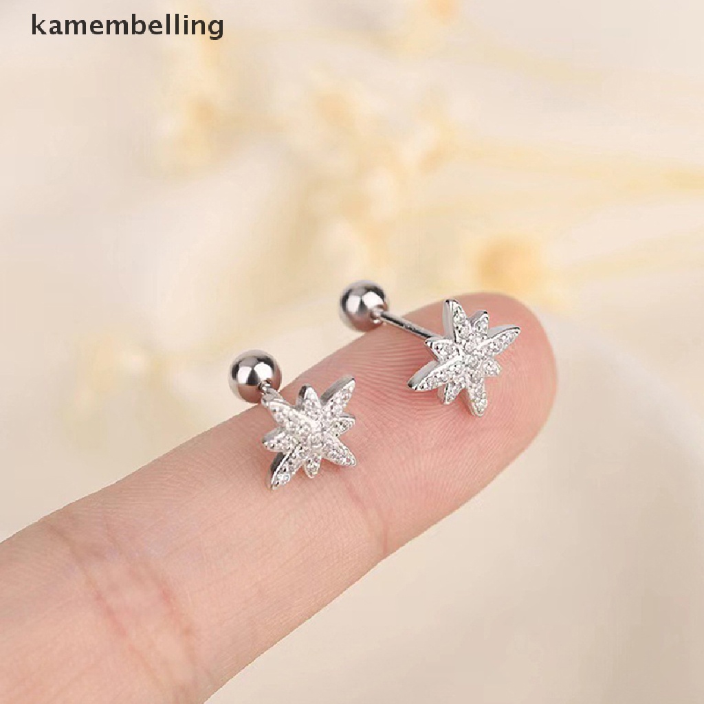 1 Đôi Khuyên Tai Đính Đá Thời Trang Cho Nữ