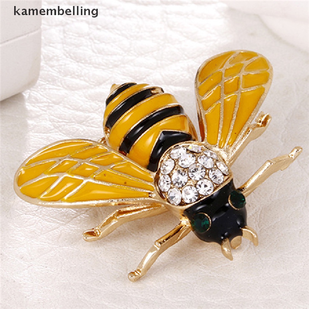 Ghim Cài Áo Hình Chú Ong Nhỏ Đính Đá Pha Lê Thanh Lịch Cho Nữ