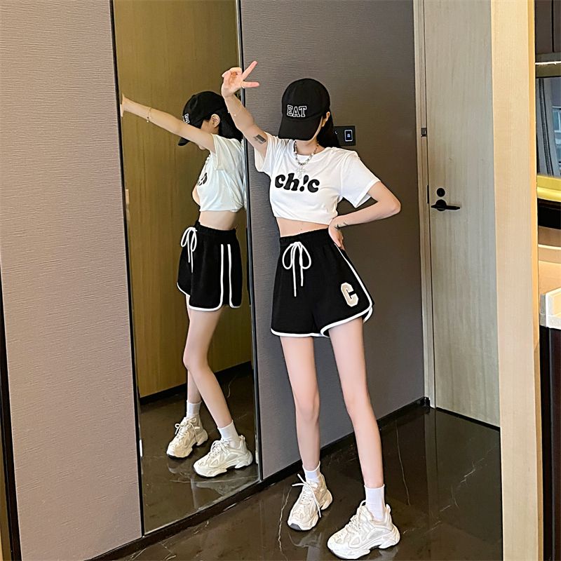 Quần Short Thể Thao Dáng Chữ A Rộng Cỡ Lớn Phong Cách Mới Cho Nữ
