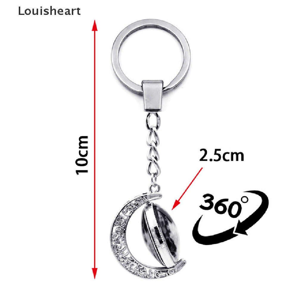 Móc Khóa Louisheart GenshinImpact Xoay 360 Độ Hình Mắt Trăng Độc Đáo