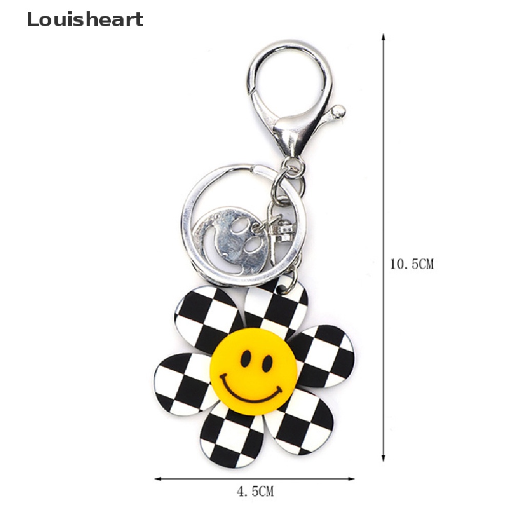 Móc Khóa Hình Mặt Cười Louisheart Màu Vàng Thời Trang Dành Cho Nam Nữ