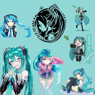 Hatsune Miku dán tem nóng cho quần áo áo sơ mi DIY Kawaii Girl truyền nhiệt miếng dán