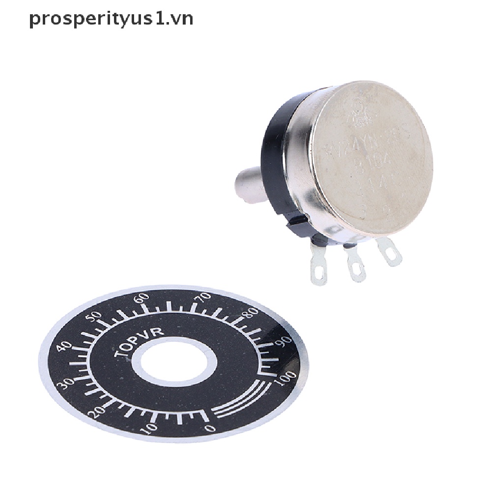 1 Bộ Chiết Áp Xoay Phim Carbon Có Núm Vặn Cho RV24YN20S prosperityus1