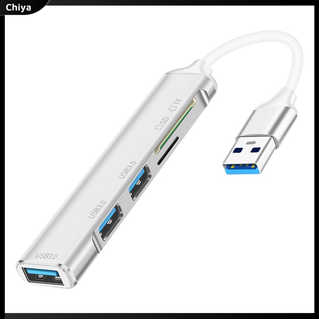 Bộ Chia Cổng Usb 3.0 5 Trong 1 Đầu Đọc Thẻ Nhớ Tf Cho Chuột Máy Tính