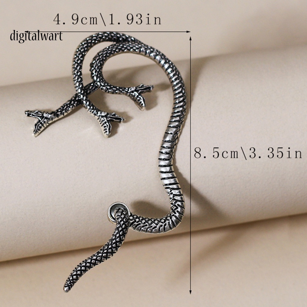 Kỹ Thuật Số| 1 Khuyên Vành Tai Hình Rắn Phong Cách Punk Vintage Thời Trang