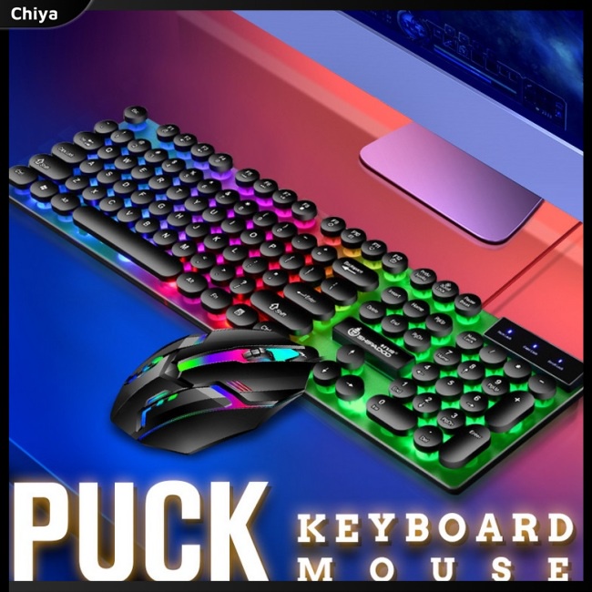 1 Bộ Bàn Phím Và Chuột Chơi Game 108 Phím Có Dây Và Đèn Nền Nhiều Màu