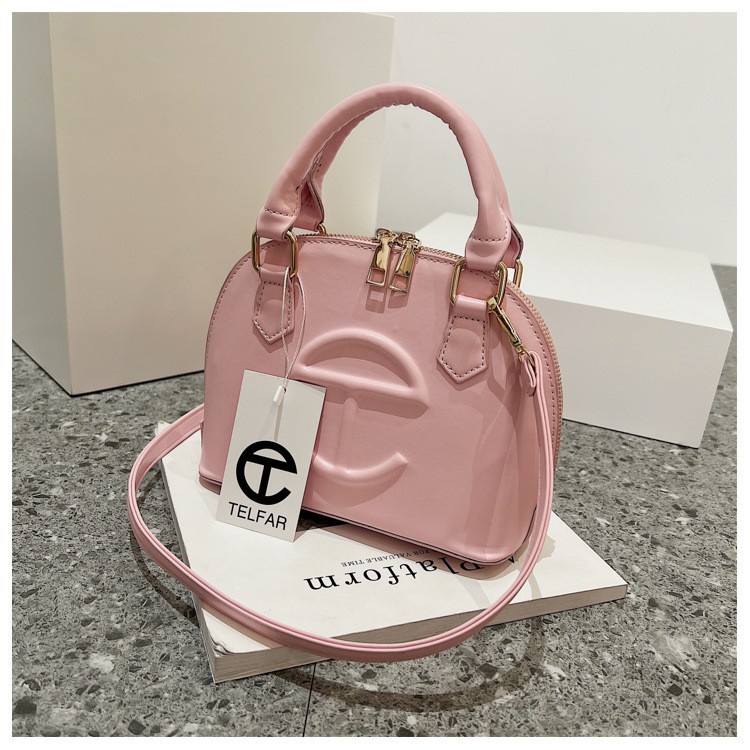 Túi Xách JASMIN NOIR Tote Da PU Nhỏ Hai Dây Khóa Kéo Đôi Họa Tiết Hình Học Thời Trang Cho Nữ