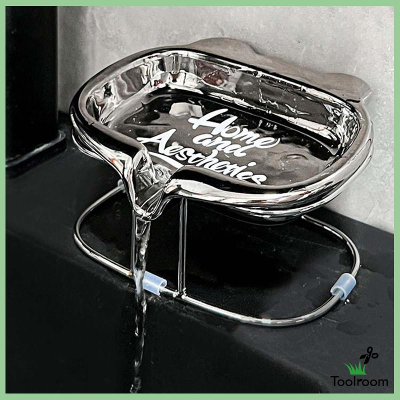 Khay Đựng Xà Phòng Có Rãnh Thoát Nước Kiểu Dáng Sang Trọng Tiện Dụng Cho Gia Đình