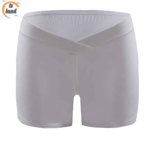 [IS] Quần Short Legging Cotton Lưng Thấp Chống Lộ Bụng An Toàn Cho Phụ Nữ Mang Thai