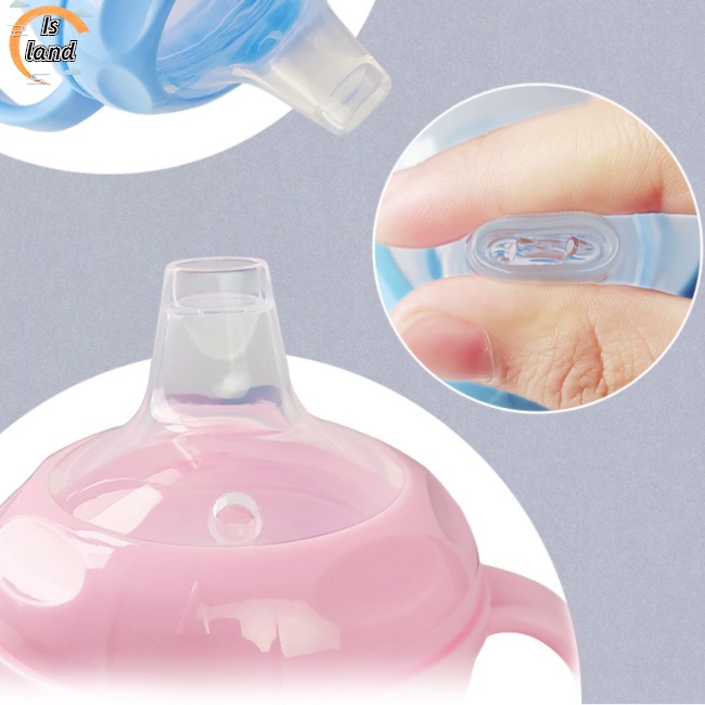 [IS] Cốc Hình Mỏ Vịt Cách Nhiệt Chống Bỏng Chống Rơi Có Tay Cầm Có Nắp Đậy Dành Cho Trẻ Em