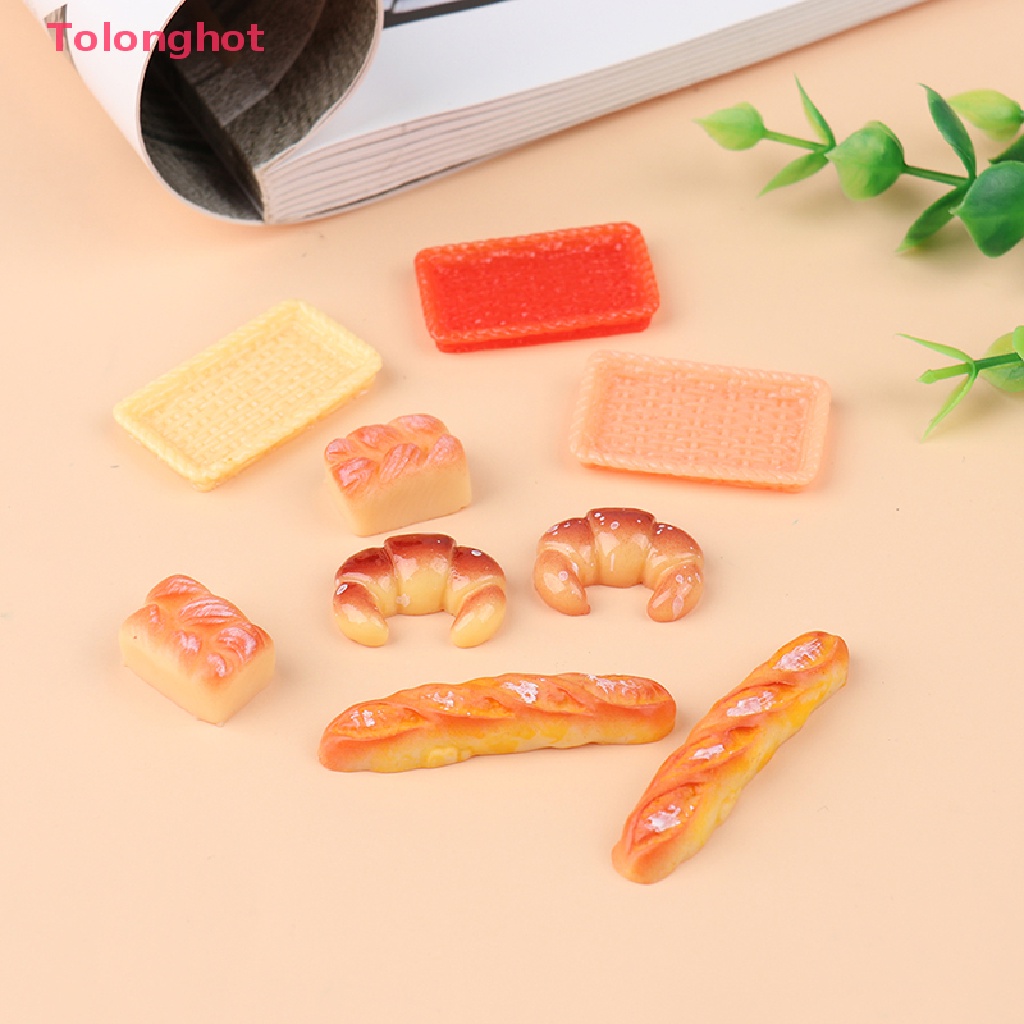 Set 5 Món Đồ Chơi Mô Hình Bánh Mì Mini Trang Trí Nhà Búp Bê
