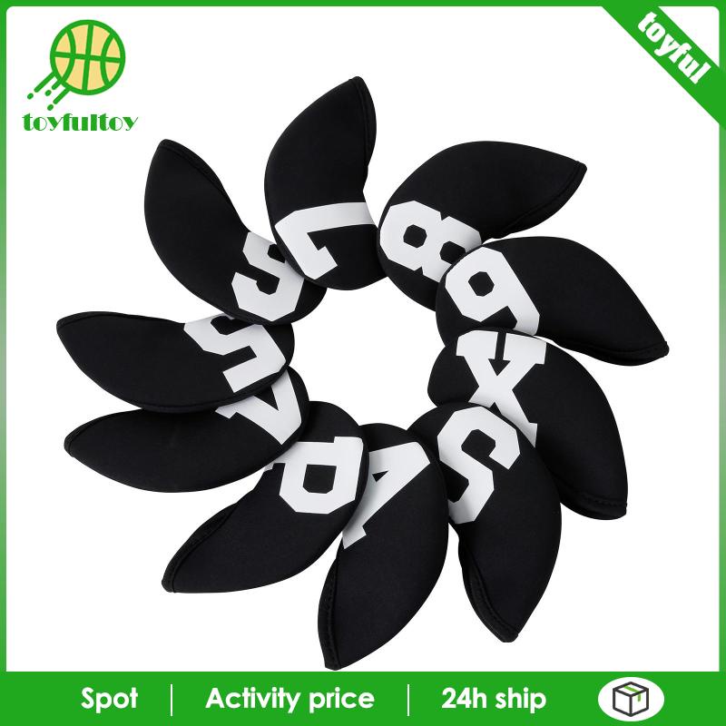 Set 10 Vỏ Bọc Bảo Vệ Đầu Gậy Đánh Golf Bằng Sắt Chuyên Dụng
