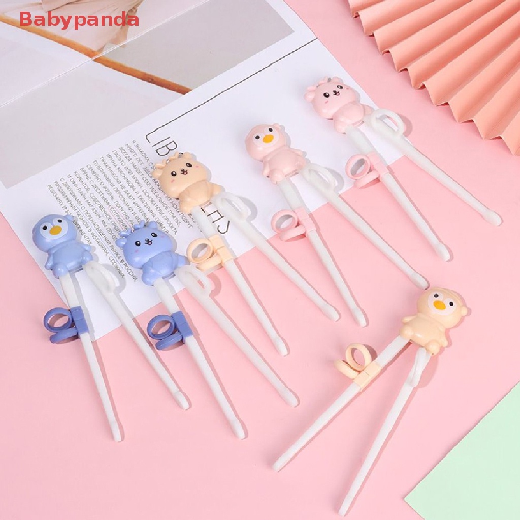 1 Cặp Đũa Tập Ăn Họa Tiết Hoạt Hình Dễ Thương Dành Cho Bé