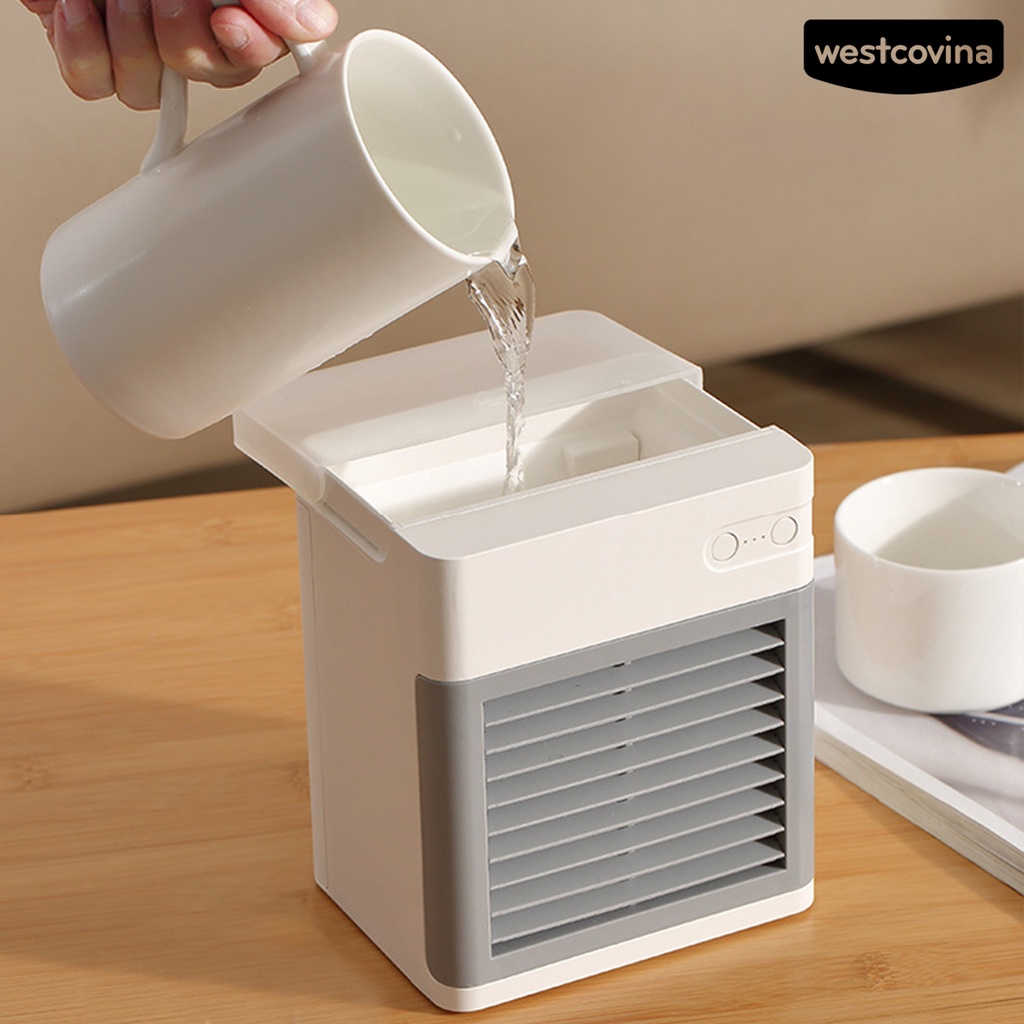 W🅢Quạt Phun Sương Làm Mát Không Khí Dung Tích Lớn 2 Màu Tùy Chọn