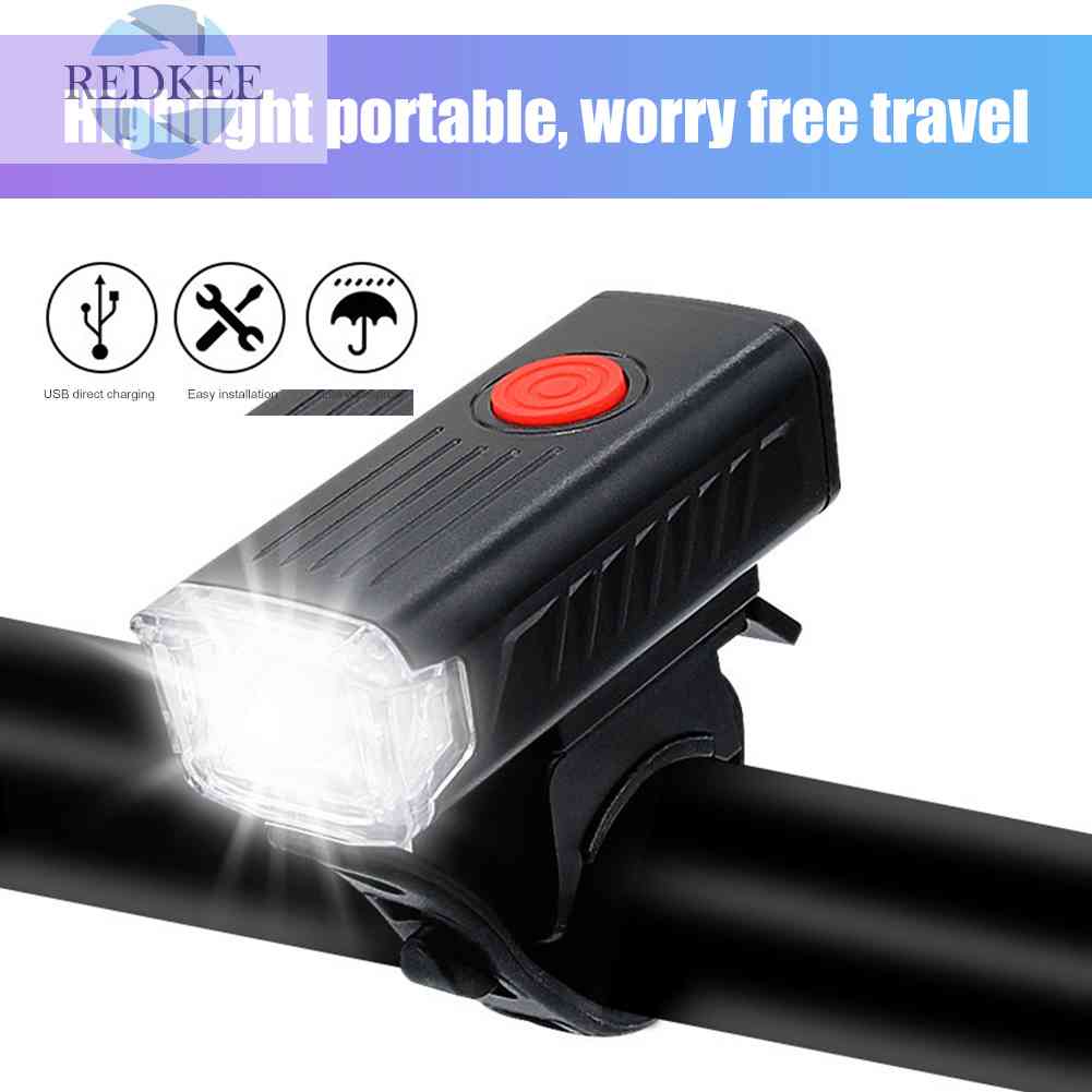 Đèn Pha LED 3 Chế Độ 400LM 700mAh Chống Thấm Nước Có Thể Sạc Lại Bằng Cổng USB Cho Xe Đạp