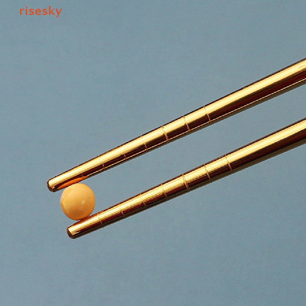 1 Đôi Đũa Inox 304 Chống Trượt Phong Cách Trung Hoa
