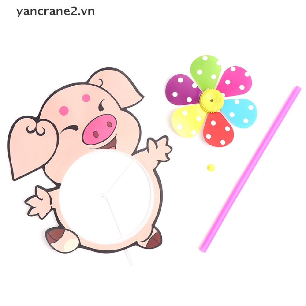 {YAN2} Chong Chóng Gió Con Quay Hoạt Hình Handmade Đáng Yêu Trang Trí Vườn Đồ Chơi {yancrane2.vn}