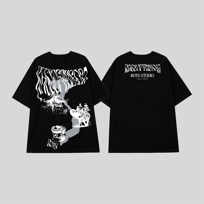 ÁO THUN UNISEX FORM ÂU RAGE OF THE SEA “VIETNAM IN HEART”