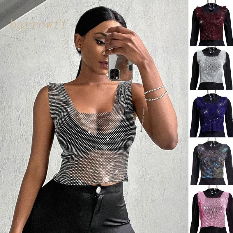 Brroa Phụ Kiện Dây Đeo Cơ Thể Dạng Chuỗi Lưới Rỗng Đính Đá Trang Sức Cho Bikini Dự Tiệc