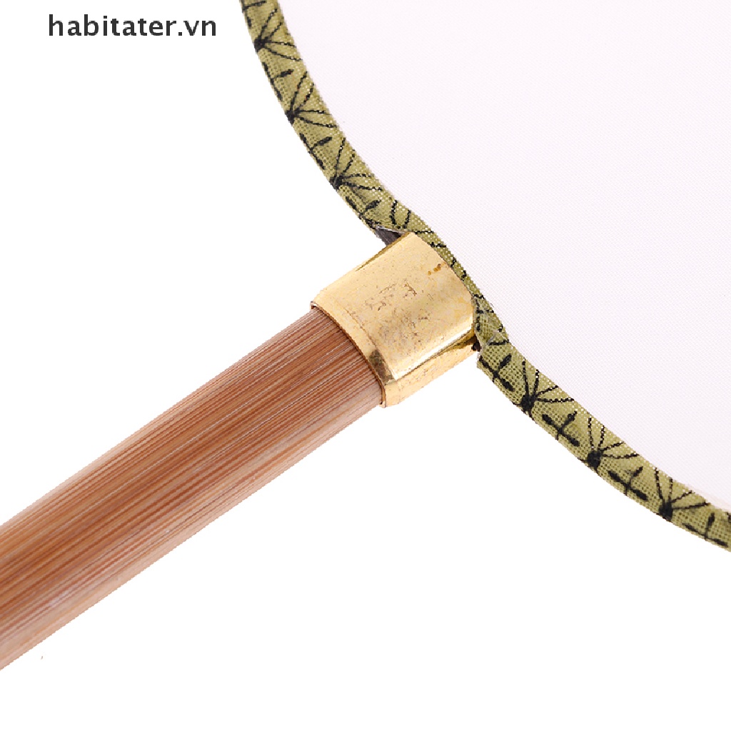 Quạt Gong Màu Trắng Thanh Lịch Nghệ Thuật DIY Cho Bé