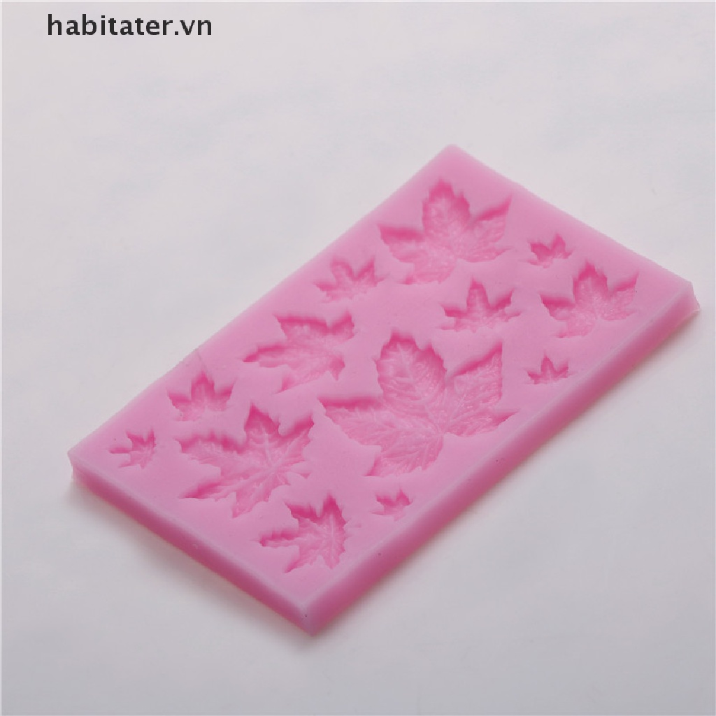 Khuôn Silicon Tạo Hình Lá Phong Trang Trí Bánh