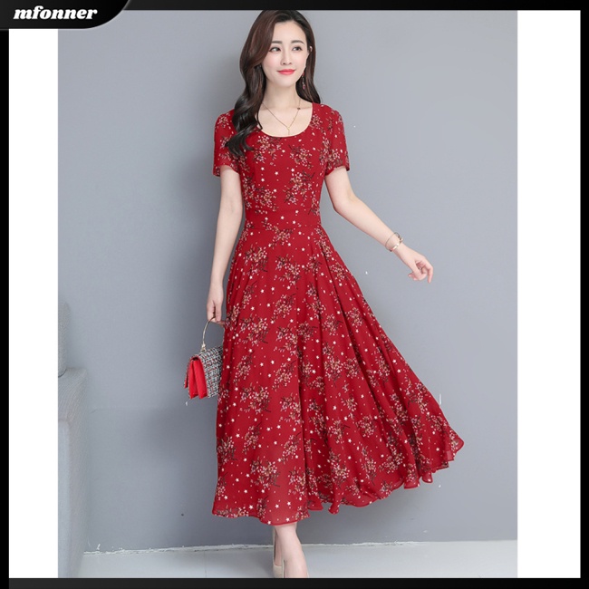 Đầm Dáng Dài Họa Tiết Hoa Thiết Kế Mỏng Thời Trang Mùa Hè Dành Cho Nữ